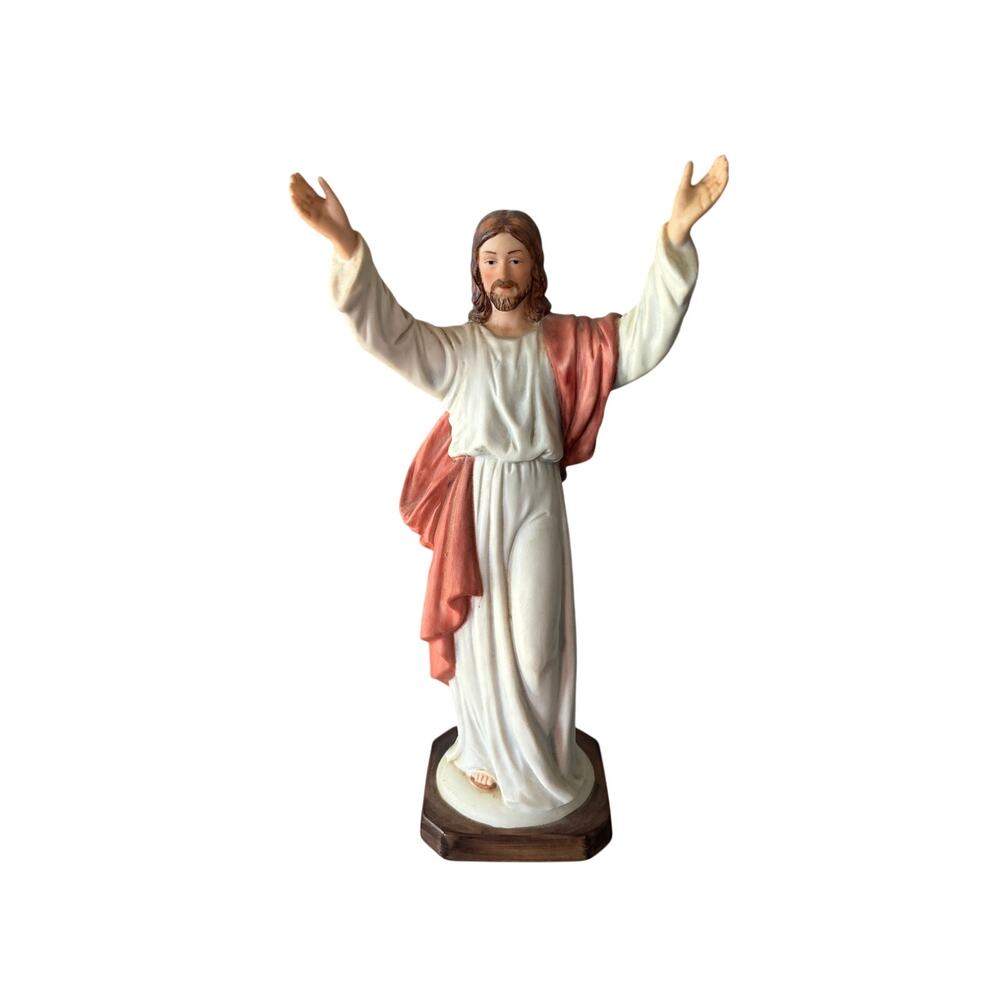 Vintage 1981 Roman Inc Jesus Christ 10” Figurine Statue Taiwan Christian
